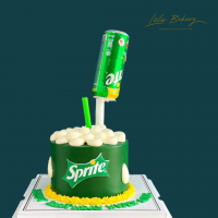 Defying Gravity Sprite Cake