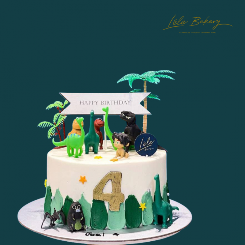 Dinosaur Forest Cake