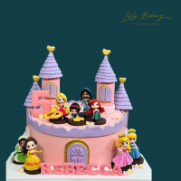 Mini Princess Castle Cake