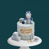 Dragon Baby Blue Cake