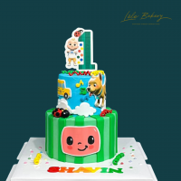 Edible Printed Cocomelon Cake