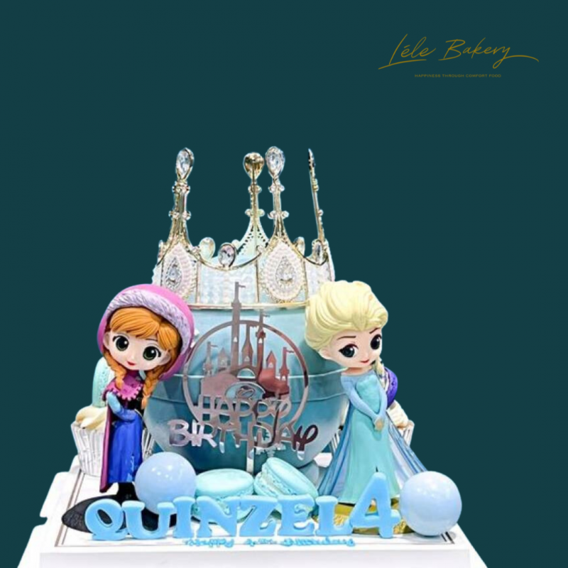 Elsa and Anna Pinata Cake