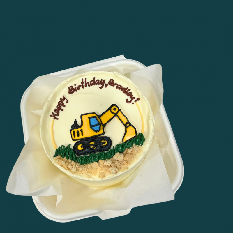 Excavator Bento Cake