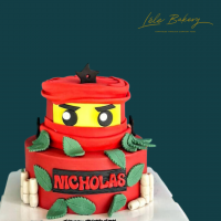 Forest Red Ninja Cake