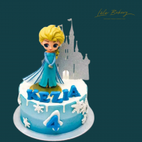 Frozen Elsa Castle Cake