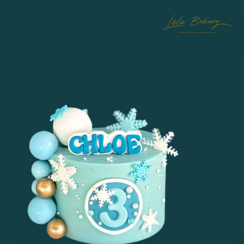 Frozen Snowflakes Cake