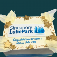 Gold Stars Corporate Cake