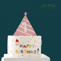 Happy 1st Birthday Party Hat Cake