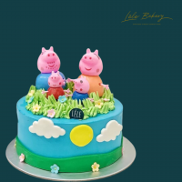 Happy Peppa Pig Family Cake