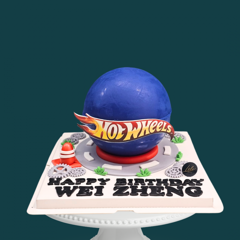 Hot Wheels Pinata Cake