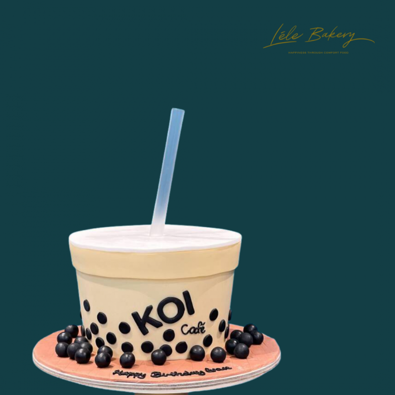 KOI Bubble Tea Drinkable Cake