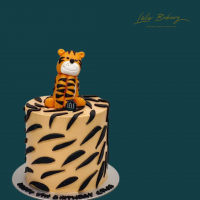 King Tiger with Tiger Stripe Cake