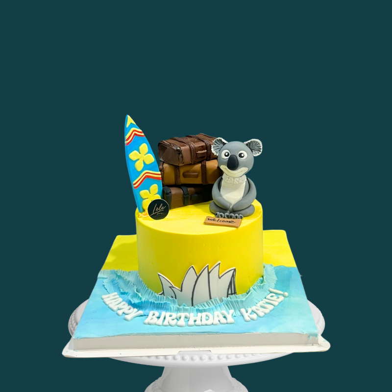 Koala Surfer Cake