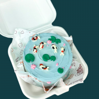 Koi Fish Pond Bento Cake