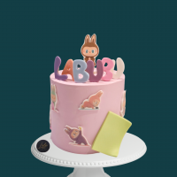 Labubu-Inspired Yoga Series Blindbox Cake