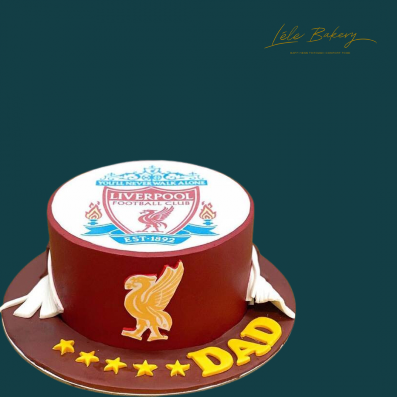 Maroon Liverpool Scarf Cake