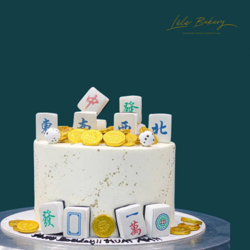 Mahjong Gold Coins Cake