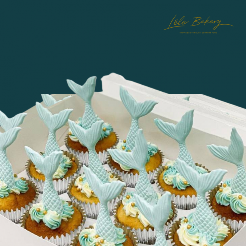Mermaid Tail Cupcakes