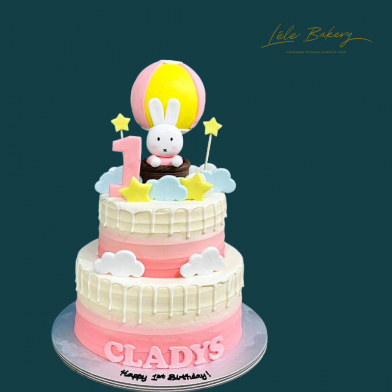 Miffy Hot Air Balloon Cake