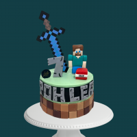 Minecraft Sword Cake