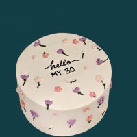 Minimalist Floral Cake