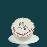 Minimalist Portrait Cake