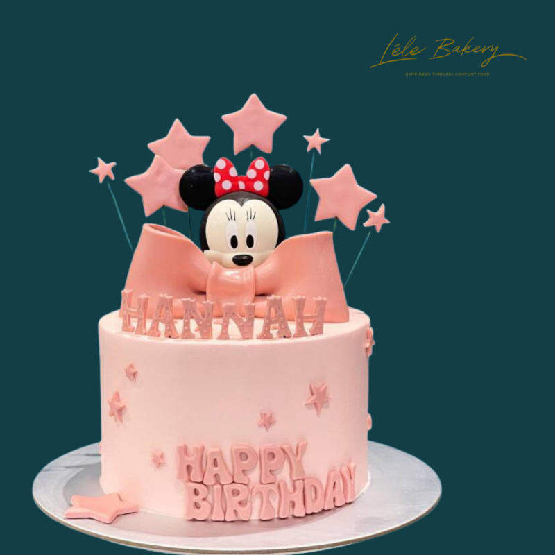 Minnie Ribbon and Stars Cake