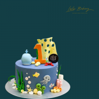 Ocean Creatures Cake
