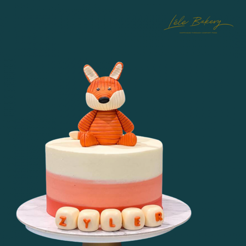 Ombre Fox Cake