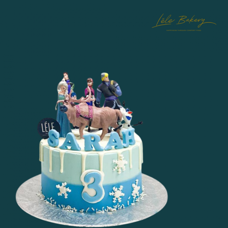 Ombre Frozen Cake