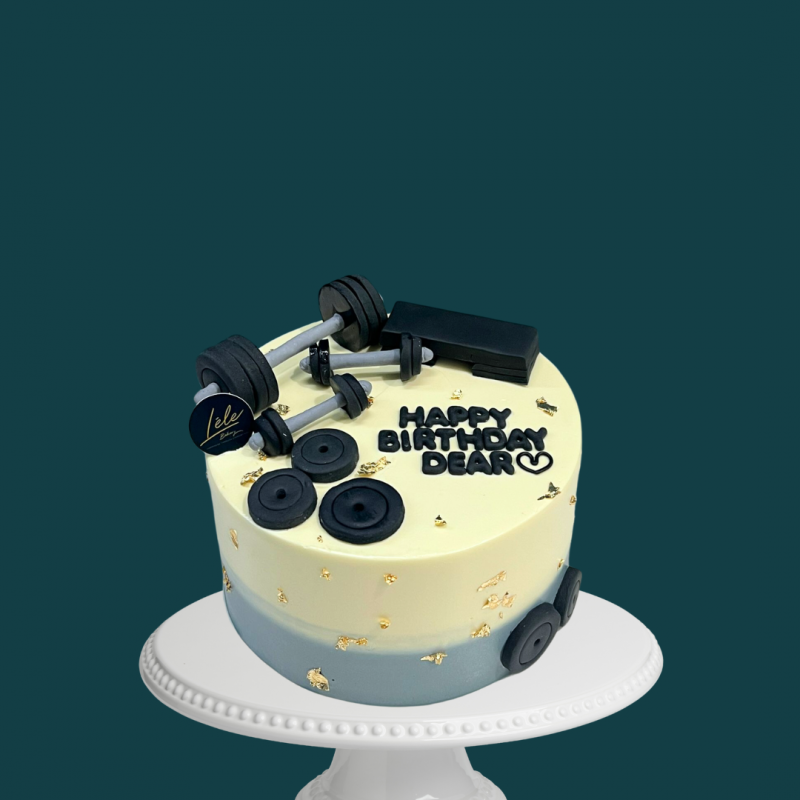 Ombre Gym Cake