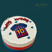 Ombre Soccer Cake