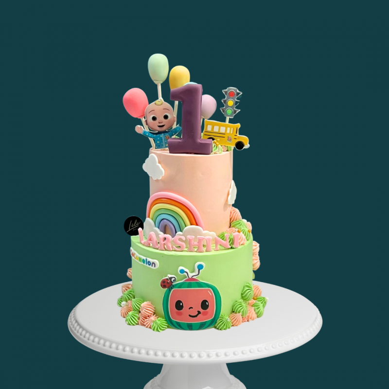 Cocomelon-Themed Birthday Cake