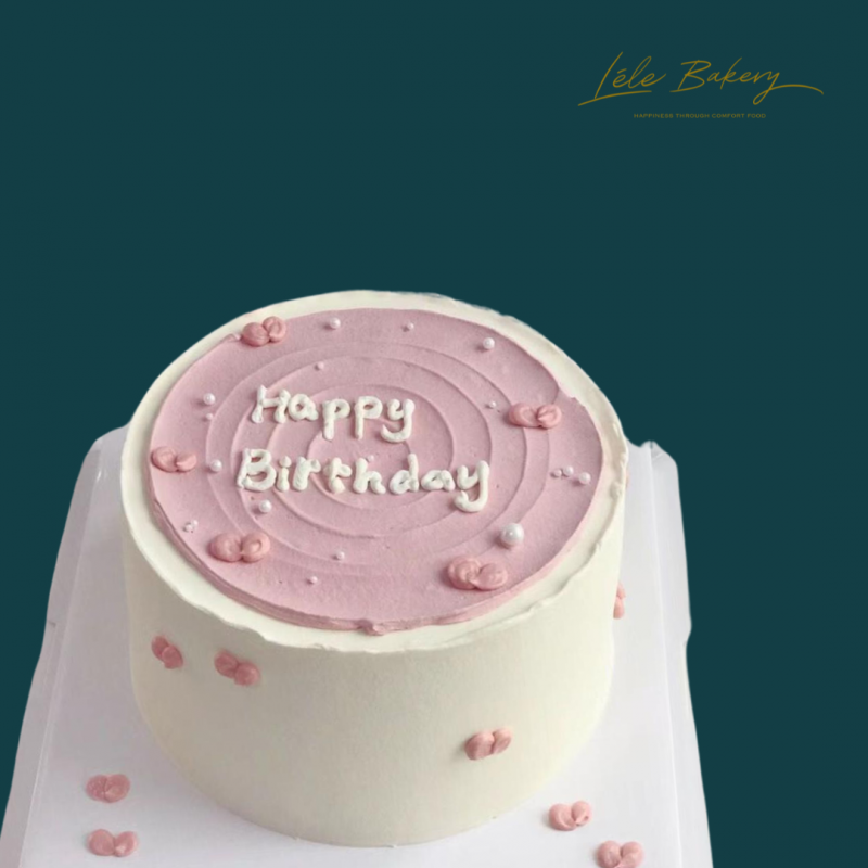 Pastel Pink Mini Hearts Cake