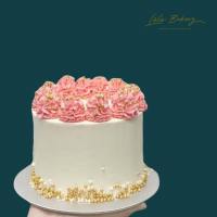 Pink and White Sprinkle Cake