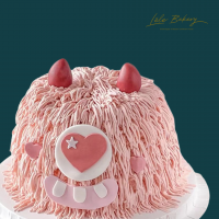 Pink Monster Cake