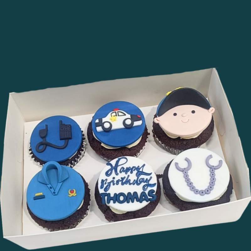 Police-Themed Cupcakes