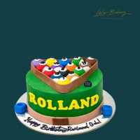 Pool Table Cake