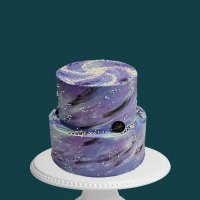 Purple Galaxy Cake