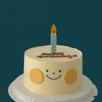 Smiley Birthday Cake