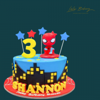 Spiderman Star Cake