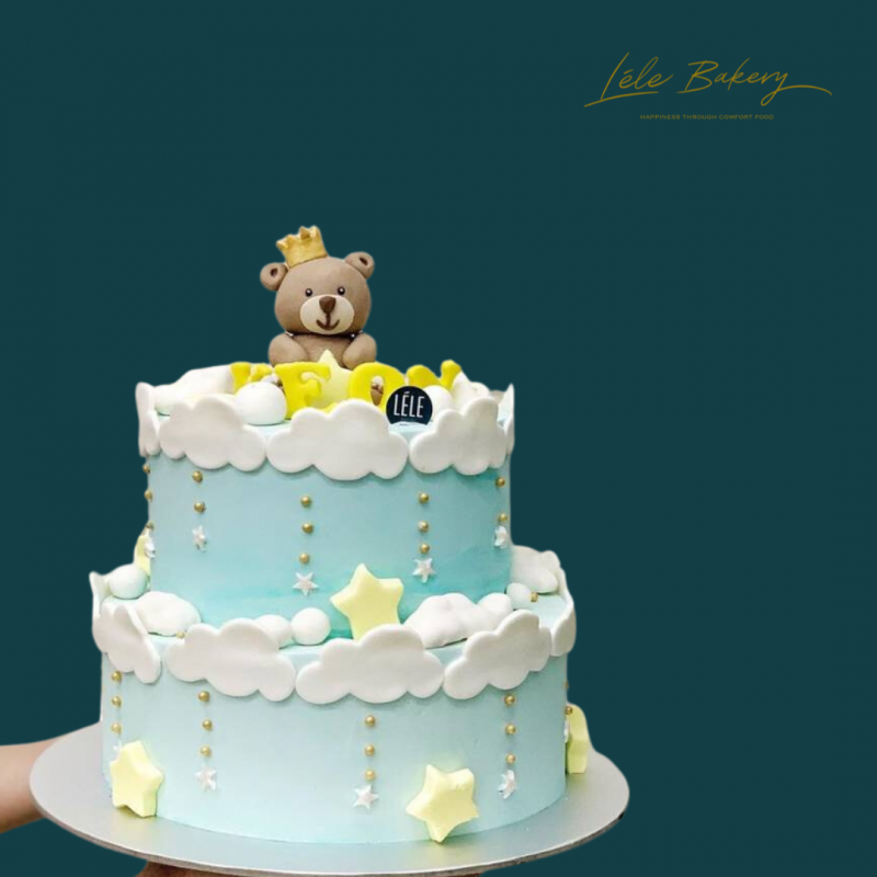 Stars and Bear Cake