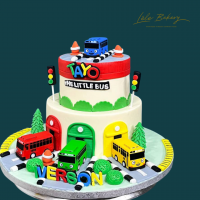 Tayo Bus Depot Cake