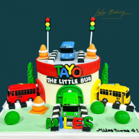 Tayo Bus Depot Cake