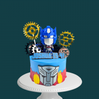 Transformer and Gears Cake