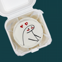 Funny Character Valentine's Bento Cake