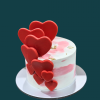 Hearts Mini Cake