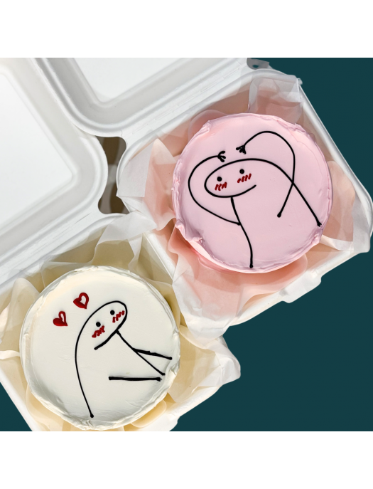 Valentine's Couple Bento Cakes