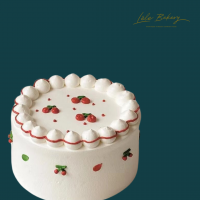 White Cherries Cake
