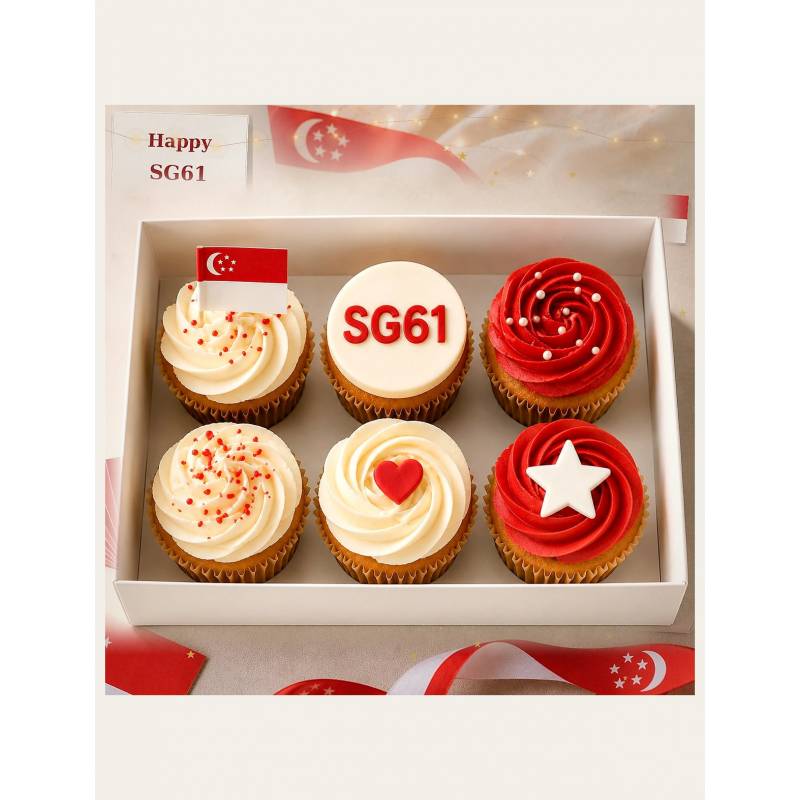 SG61 National Day Cupcakes Set B (6pcs)